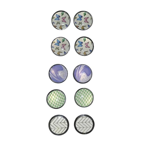 10pc Decorative Resin Refrigerator Magnets Butterfly Butterflies Geometric Decor - Picture 1 of 1